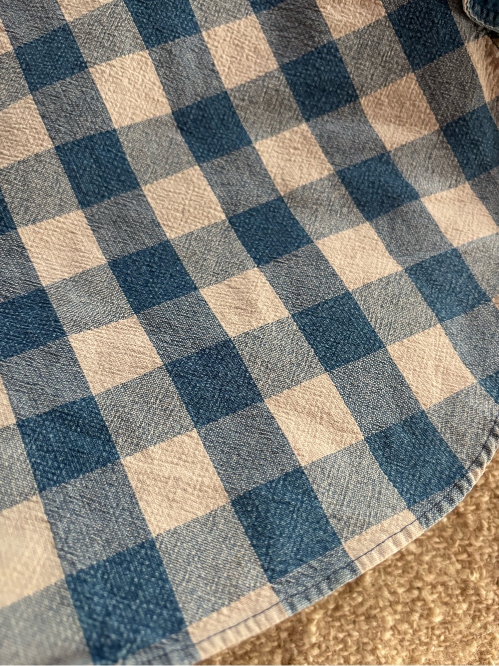 Checked Cotton Button Down - Picture 4 of 8